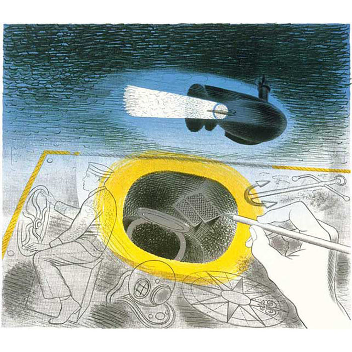 Submarine Series Introductory Lithograph By Eric Ravilious