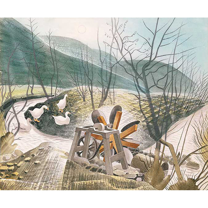 The Waterwheel By Eric Ravilious