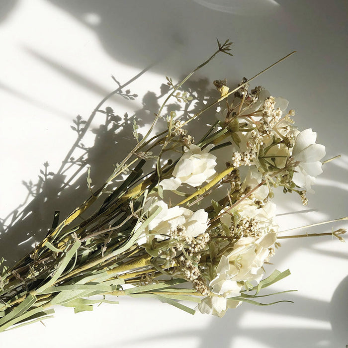Faux Dried Meadow Flowers Spray