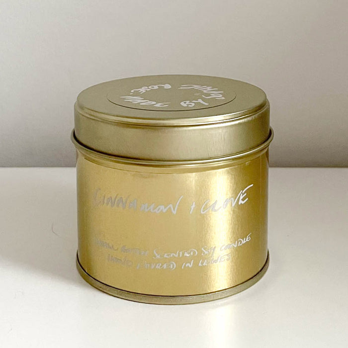Cinnamon + Clove Scented Soy Candle Travel Tin