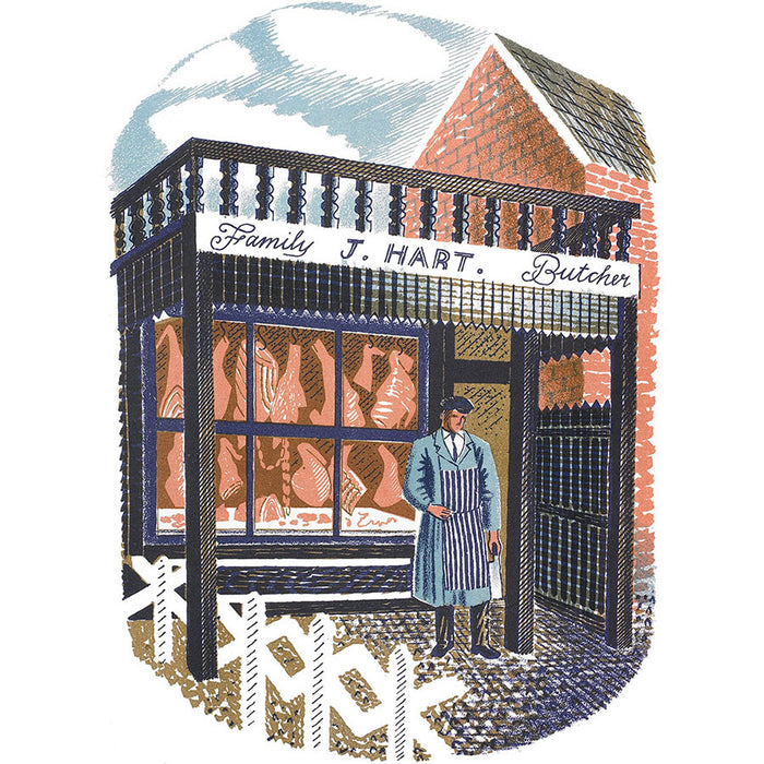 High Street Series | Family Butcher By Eric Ravilious