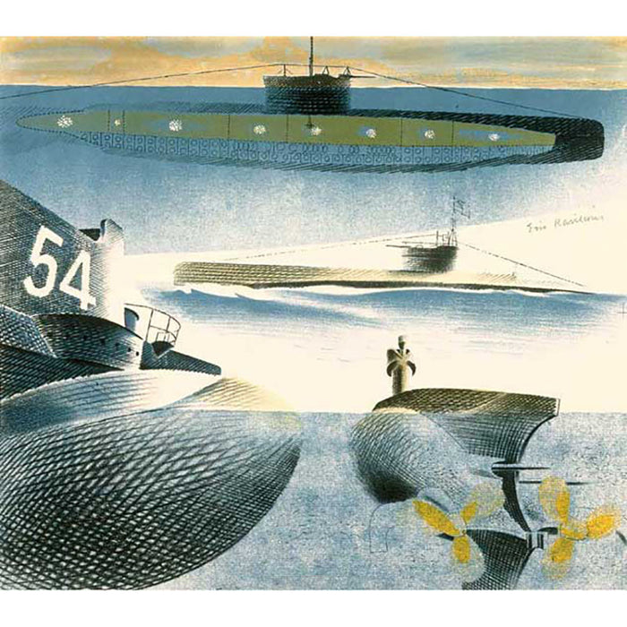 Different Aspects Of Submarines By Eric Ravilious