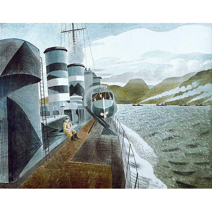 Leaving Scapa Flow By Eric Ravilious