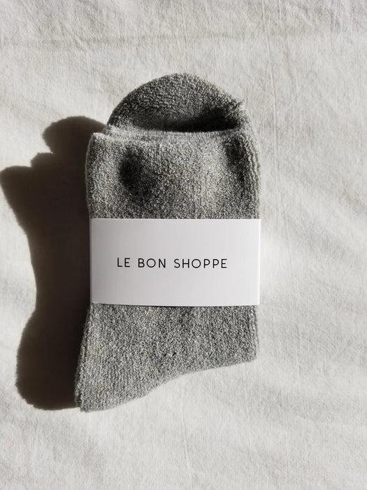 Cloud Socks in Heather Grey