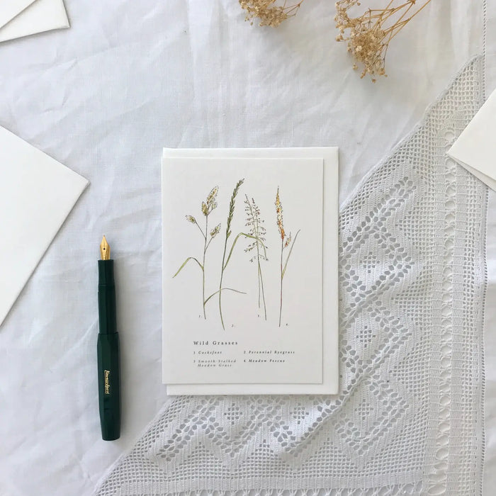 Wild Grasses A Natural Year Greeting Card