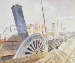 Bristol Quay, 1938 By Eric Ravilious Greeting Card