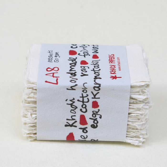 Khadi Handmade Paper 150gsm A8 100 Sheets