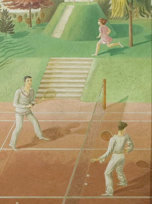 Tennis (Triptych Centre Panel) by Eric Ravilious Greeting Card