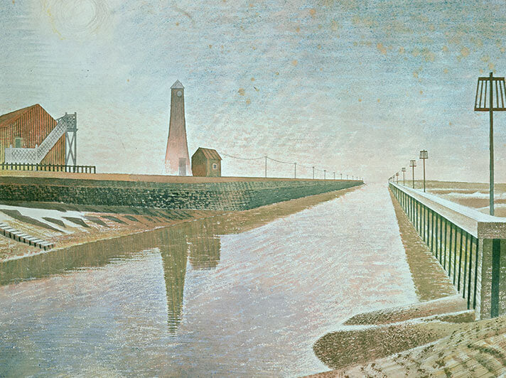 Rye Harbour by Eric Ravilious Greeting Card